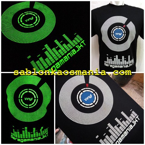 Glow in the dark sablon jakarta