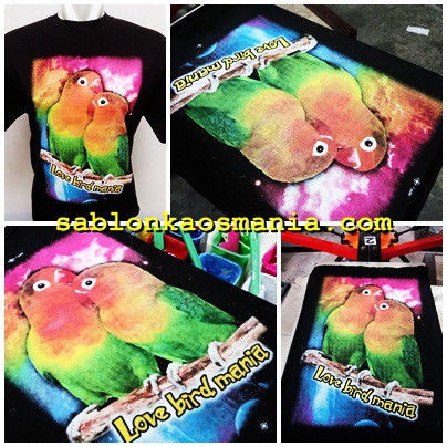 kaos love bird burung