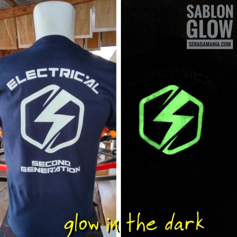 Konveksi Sablon Glow in the dark Jakarta